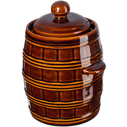 Beczka kamionkowa Helios 25L, z kołnierzem i pokrywką