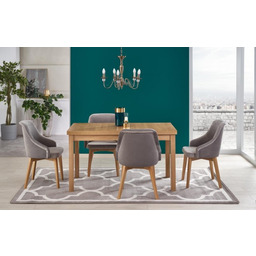 TIAGO 2 stół rozkładany 140-220/80 blat: dąb craft,