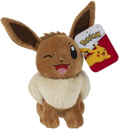 Pokemon, maskotka Eevee Evoli 20cm, jazwares