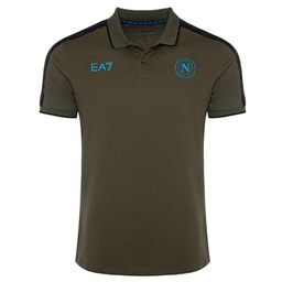 SSC Napoli Reprezentacja Polo, EA7, oficjalny produkt, Olive