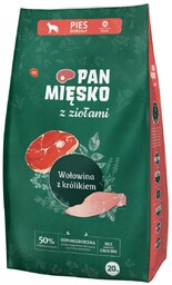 Pan Mięsko Z Ziołami Karma Sucha Dla Psa