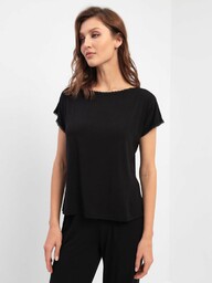 Damska bambusowa piżama NATHALIE Czarny