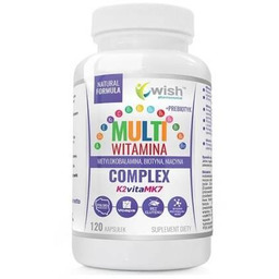 Wish Pharmaceutical Multiwitamina Complex + Prebiotyk, 120 kaps.