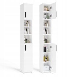 Słupek Łazienkowy Alvo 2D Biały 8 Półek 2