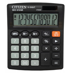 Kalkulator biurowy, Citizen SDC-812 NR czarny