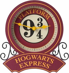Harry Potter Hogwarts Express Platform 9 3/4 zegar