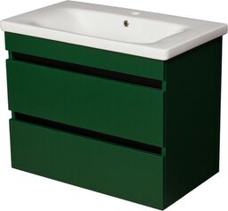 Szafka łazienkowa zielona 81cm SENSI z umywalką