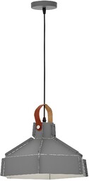 LAMPA SUFITOWA WISZĄCA LOFT SZARA DONA W1