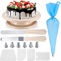 SZJYG OBROTOWA PATERA NA TORT Z ZESTAWEM