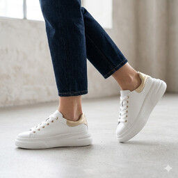 Białe skórzane sneakersy Damiss DS-984 Sneakersy Damiss DS-984