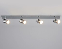 Lindby łazienkowa lampa sufitowa Dejan, 85cm, 4-punktowa, chrom,