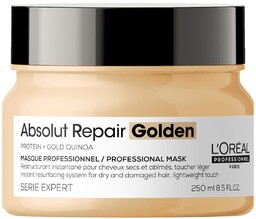 Loreal Absolut Repair, złota maska regenerująca włosy uwrażliwione,