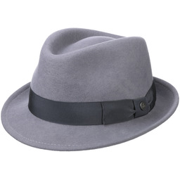 Kapelusz Trilby Classic Wool by Lierys, szary, cm