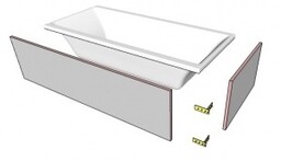 EXCELLENT OBEX.P.18X85WH Flex obudowa do zabudowy wanny płytkami