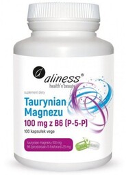 ALINESS Taurynian magnezu 100mg z B6, 100 kapsułek
