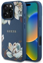 Guess Etui Grained Flower Pattern do MagSafe