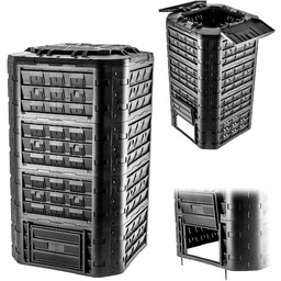 Kompostownik ogrodowy Fixem 1250L czarny