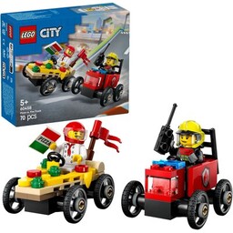 LEGO 60458 City Zestaw wyścigówek: pizza kontra wóz