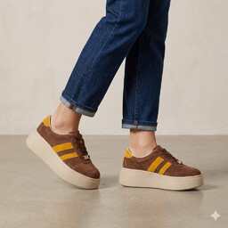 Sneakersy Goodin GD-XW-1044 Brąz/Żółty