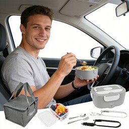 Lunchbox Podgrzewany 65W Ze Stali 304 Do Samochodu