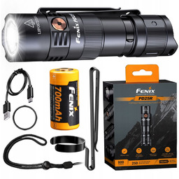 Mini Latarka Taktyczna Led Akumulatorowa Fenix PD25R Mocna