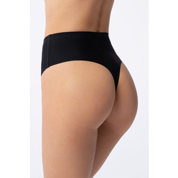 Wysokie stringi bezszwowe Simple String Maxi czarne