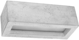 Sollux Betonowy kinkiet sypialniany SL.0992 prostokątna lampa