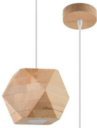 Sollux Wisząca lampa drewniana SL.1011 ekologiczna do sypialni