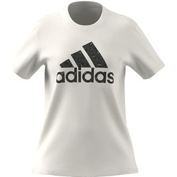 adidas Kobiety Animal Print Graphic Tee, white, L