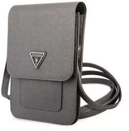 Guess Torebka GUWBSATMGR szary/grey Saffiano Triangle