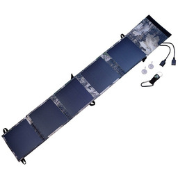 Panel solarny 18W, wyjście: USB 2x 5V, 2.1A,