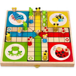 Chińczyk Drewniany Dla Dzieci 3 Lata+ Rodzinna Gra