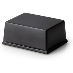 Maselniczka do masła 250 g, czarna ceramika, 12