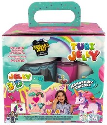 Tubi Jelly, kreatywny zestaw masy plastycznej, Jednorożec