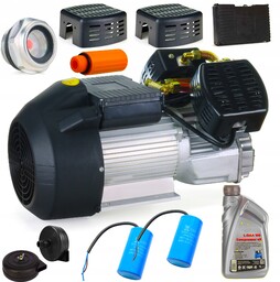 Silnik elektryczny 230V z pompą V kompresor dwutłokowa
