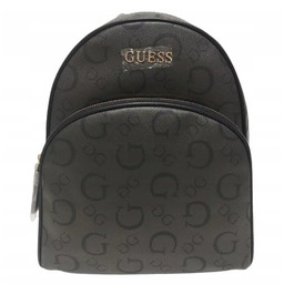 Guess Plecak Damski Czarny Logo Złote Zamki Klasyczny
