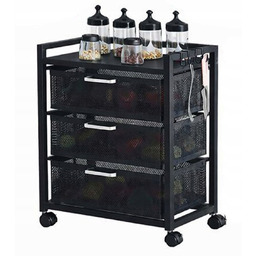 Regał Metalowy Szafka Mobilna obrotowy Stolik Na Kółkach