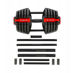 Hms Zestaw Regulowany Sztangielek Hantle Ciężarki 2w1