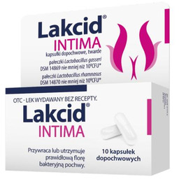 Lakcid intima - 10 kapsułek -> Odbiór