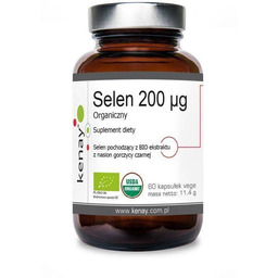 Kenay Selen Organiczny 200 mcg Suplement diety 60
