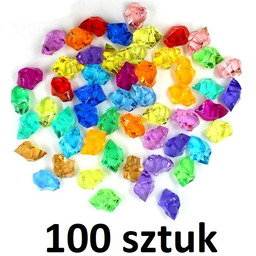 Akrylowe kryształy kamyki ozdobne 100 sztuk