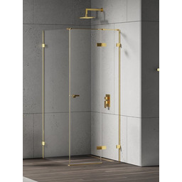Złota kabina prysznicowa 110x70 prawa EXK-4737 Eventa Gold