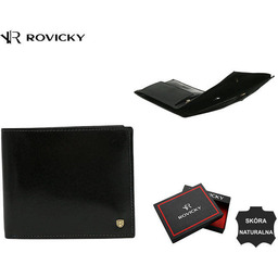 Skórzany portfel męski z systemem RFID - Rovicky