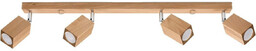 Sollux 4-punktowa lampa sufitowa SL.1038 drewniana do garderoby