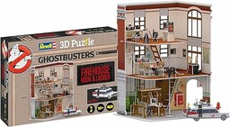 Revell Ghostbusters puzzle 3D, oficjalnie licencjonowana remiza strażacka,