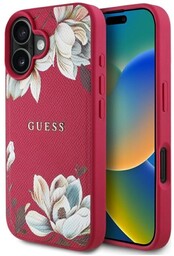 Guess Etui Grained Flower Pattern do MagSafe