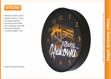 Zegar reklamowy 10'' czarny /255mm