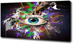 Foto obraz na płótnie Abstrakcyjne oko