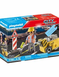 Playmobil Pracownik budowlany z frezarką