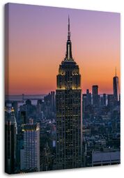 Obraz na płótnie, Empire State Building o zachodzie